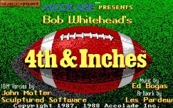 4th and Inches:  
