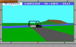Screen gry Abrams Battle Tank:Menu. 