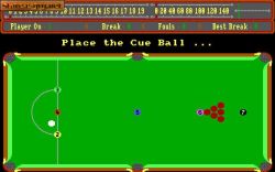 Alex Higgins World Snooker: Ustawienie billi. 