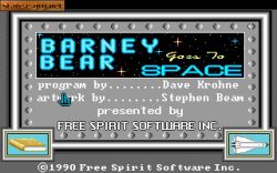 Screen gry Barney Bear Goes to Space: 