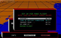Jetfighter: Ustawienia. 