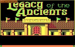 Screen gry Legacy of The Ancients:Menu. 