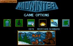Midwinter: Menu gry Midwinter. 