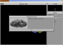 Sid Meier's Civilization II: Wybudowano nowe miasto. 