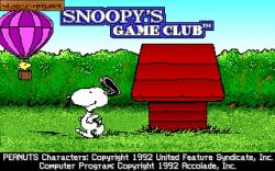 Obrazek z gry Snoopy's Game Club