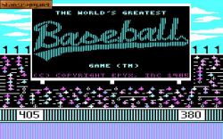 The World's Greatest Baseball Game:  