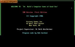 Dr. Ruth's Computer Game of Good Sex:  