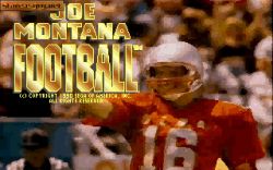 Screen gry Joe Montana Football: 