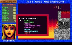 Screen gry Jill of the Jungle: Jill Goes Underground: 