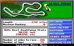 Screen - Bill Elliott's NASCAR Challenge