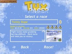 Obrazek z gry Tux Racer