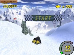 Obrazek z gry Tux Racer