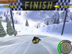 Obrazek z gry Tux Racer