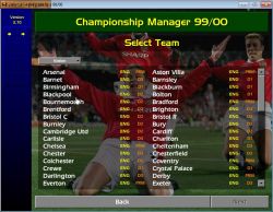 Obrazek z gry Championship Manager Season 99/00