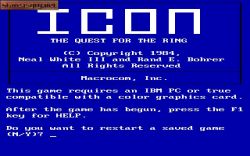 Obrazek z gry ICON: Quest for the Ring