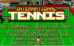International Tennis:  