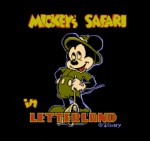 Mickey's Safari in Letterland