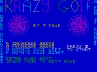 Crazy Golf